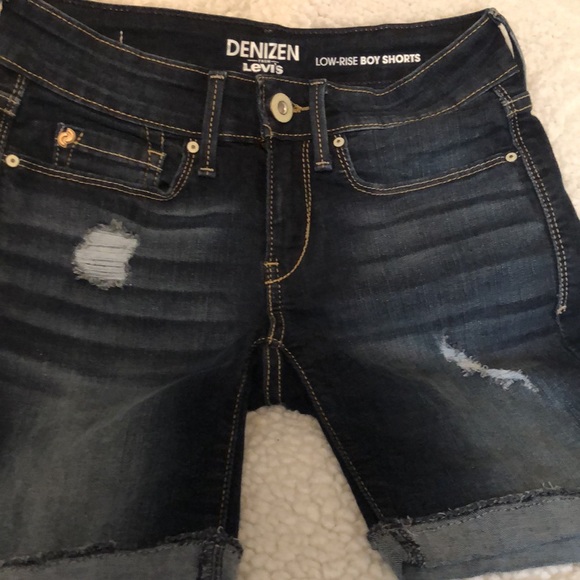 NWOT Levi’s Denizen low rise boy shorts Sz 0-24 - Picture 3 of 6